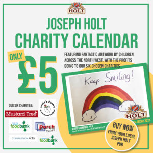 Joseph Holt charity calendar advert